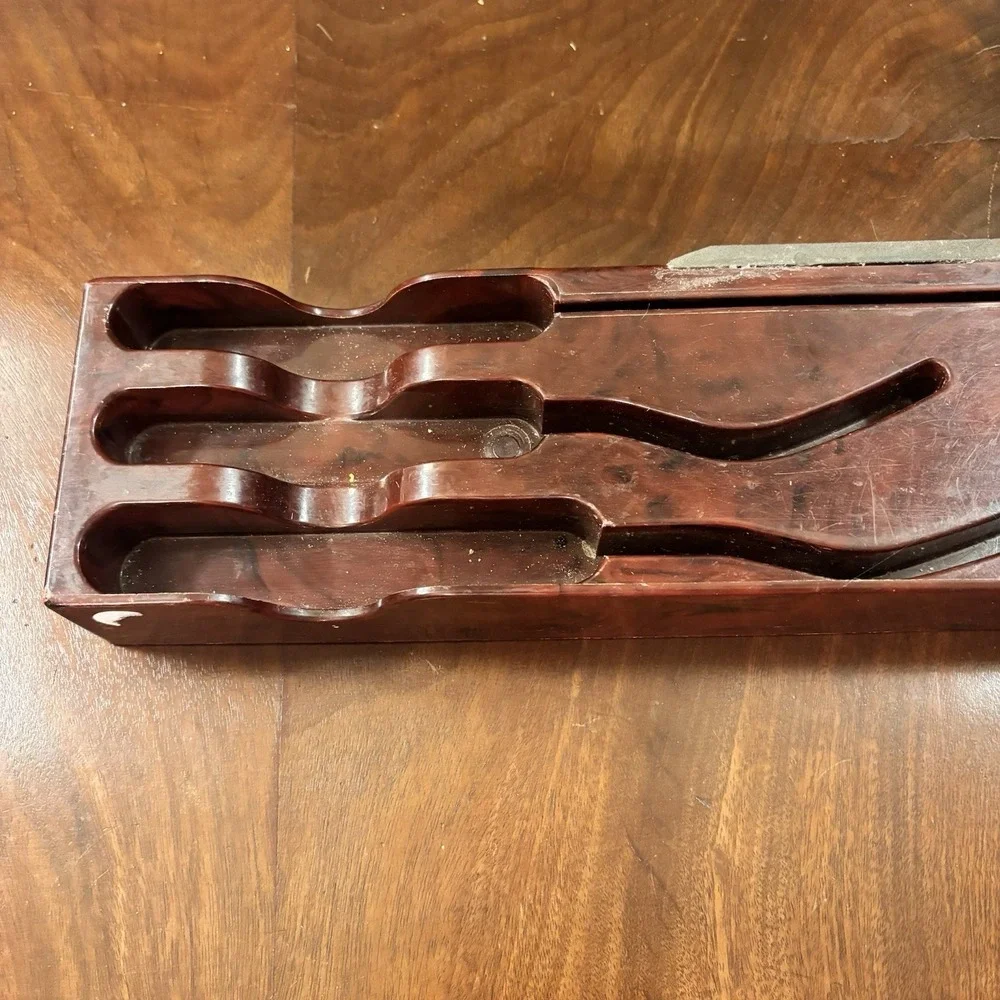 Vintage Cutco Bakelite Knife Display Rack Wall‎ Holder No. 40 & 41 Brown
